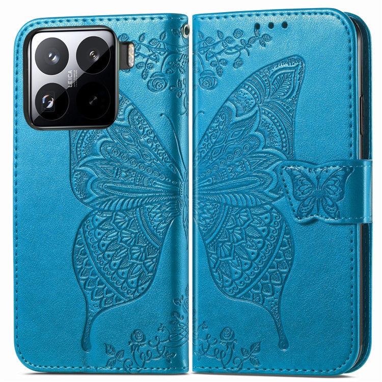 For Xiaomi 15 Pro Butterfly Love Flower Embossed Leather Phone Case