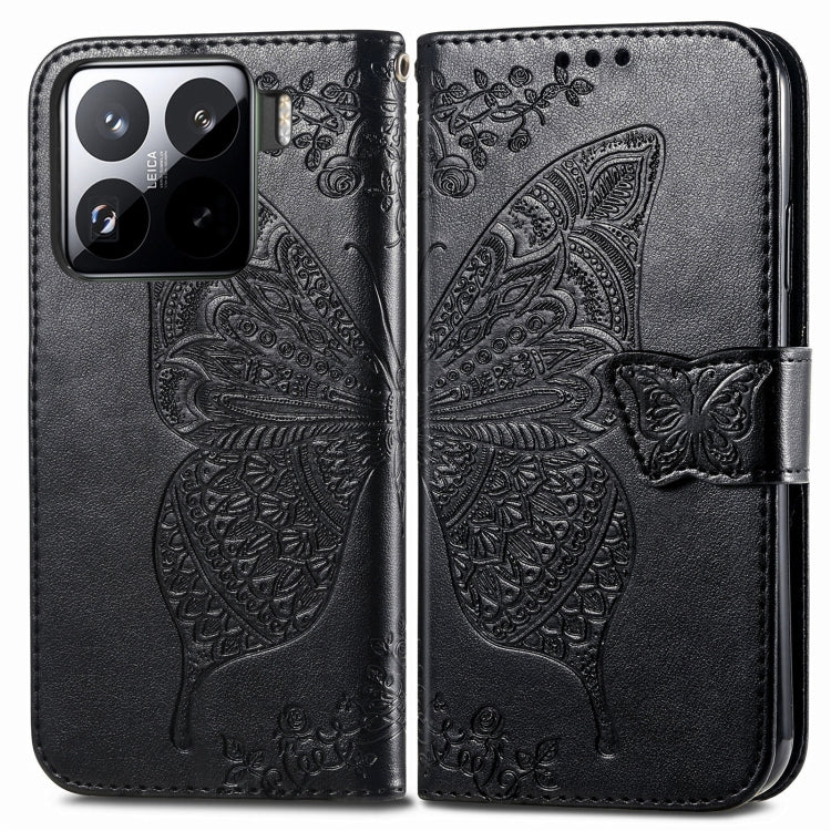 For Xiaomi 15 Pro Butterfly Love Flower Embossed Leather Phone Case
