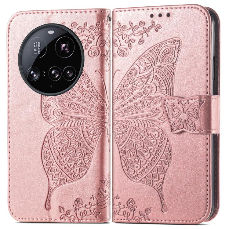 For Xiaomi 15 Ultra Butterfly Love Flower Embossed Leather Phone Case