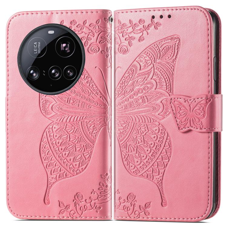 For Xiaomi 15 Ultra Butterfly Love Flower Embossed Leather Phone Case