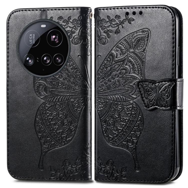 For Xiaomi 15 Ultra Butterfly Love Flower Embossed Leather Phone Case