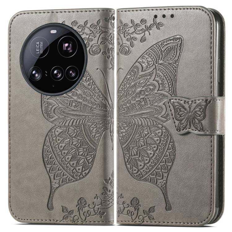 For Xiaomi 15 Ultra Butterfly Love Flower Embossed Leather Phone Case