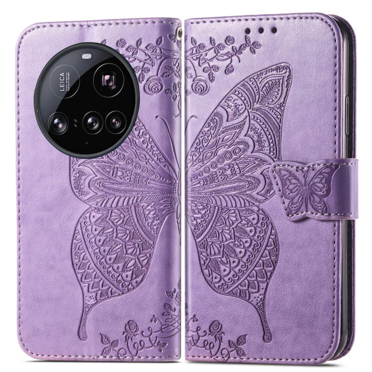 For Xiaomi 15 Ultra Butterfly Love Flower Embossed Leather Phone Case
