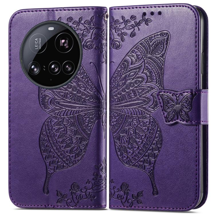 For Xiaomi 15 Ultra Butterfly Love Flower Embossed Leather Phone Case