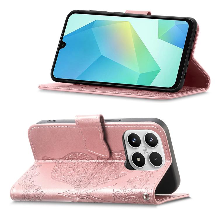 For Xiaomi 17 Butterfly Love Flower Embossed Leather Phone Case