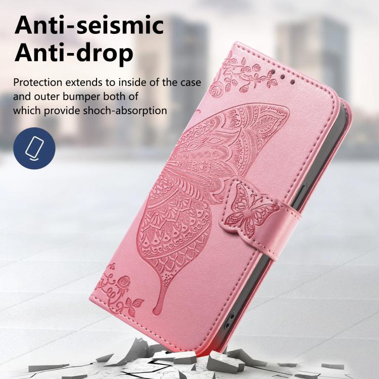 For Xiaomi 17 Butterfly Love Flower Embossed Leather Phone Case