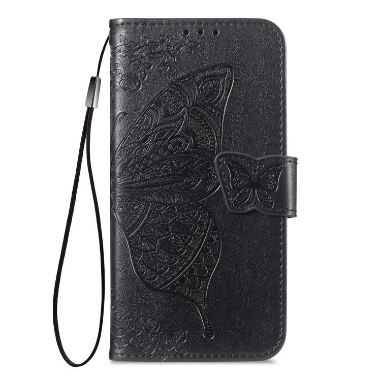 For Xiaomi Poco M7 4G 169mm Butterfly Love Flower Embossed Leather Phone Case