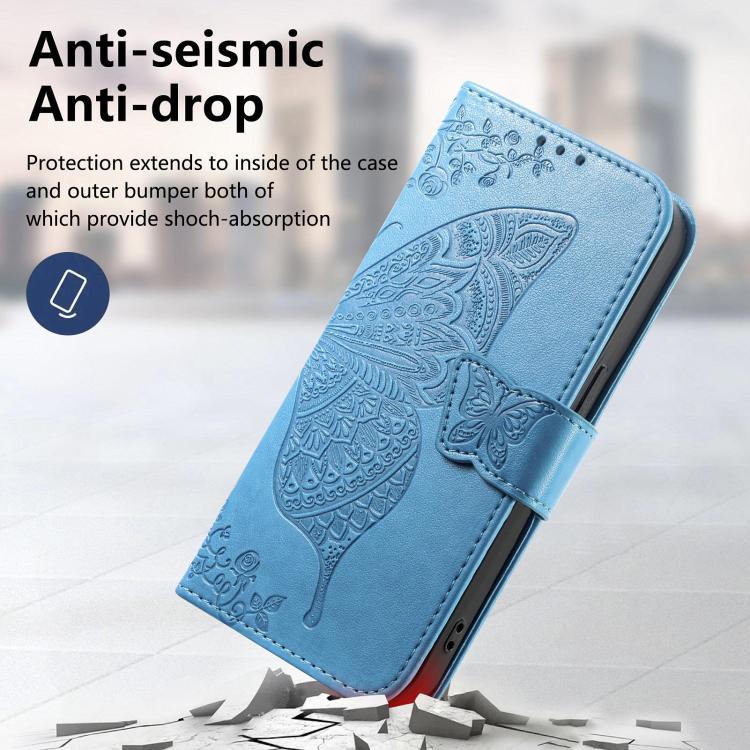 For Xiaomi 17 Pro Butterfly Love Flower Embossed Leather Phone Case