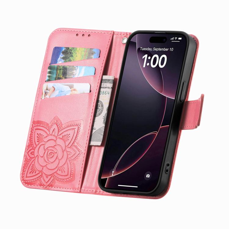 For Xiaomi 17 Pro Butterfly Love Flower Embossed Leather Phone Case