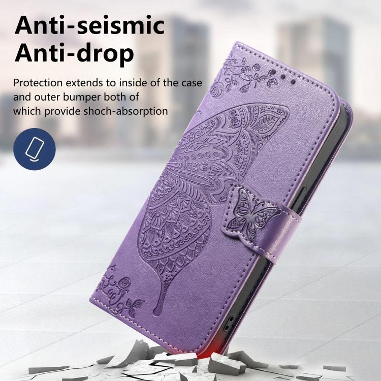 For Xiaomi 17 Pro Max Butterfly Love Flower Embossed Leather Phone Case