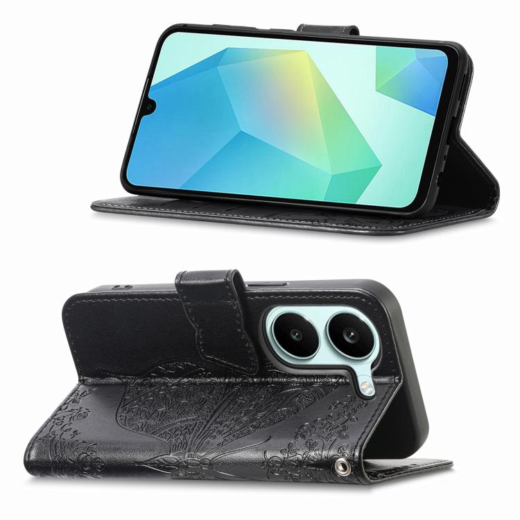 For Xiaomi Poco X8 Pro 5G Butterfly Love Flower Embossed Leather Phone Case