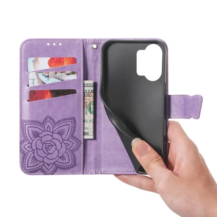 For Redmi Turbo 5 Max 5G Butterfly Love Flower Embossed Leather Phone Case