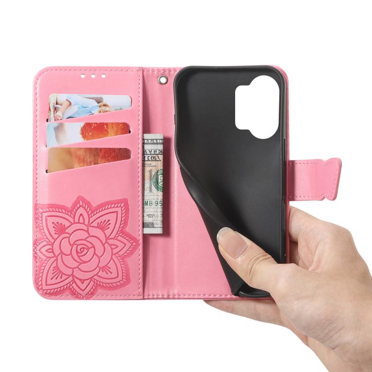 For Xiaomi Poco X8 Pro Max 5G Butterfly Love Flower Embossed Leather Phone Case