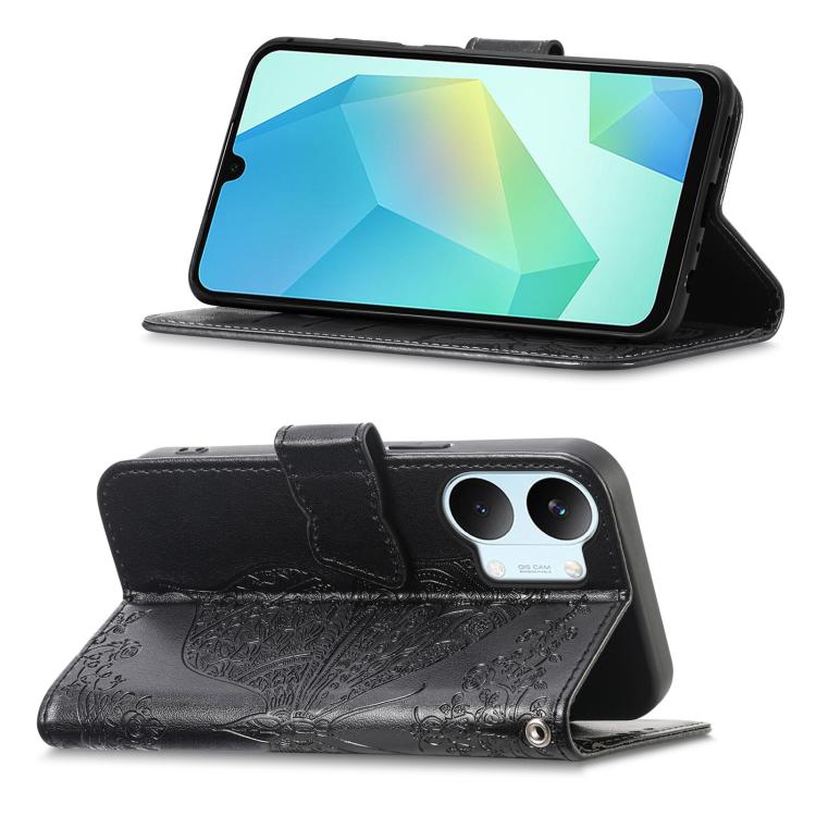 For Xiaomi Poco X8 Pro Max 5G Butterfly Love Flower Embossed Leather Phone Case