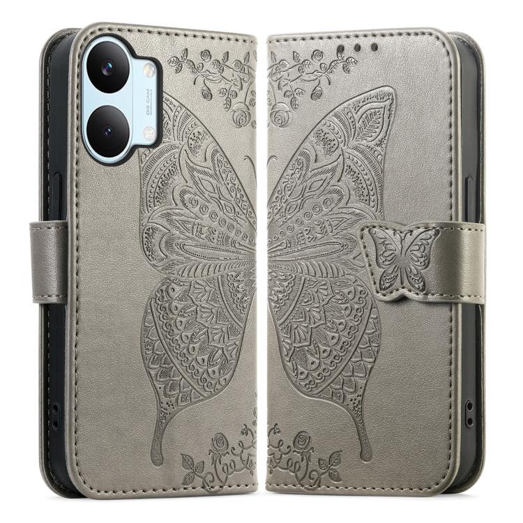For Xiaomi Poco X8 Pro Max 5G Butterfly Love Flower Embossed Leather Phone Case