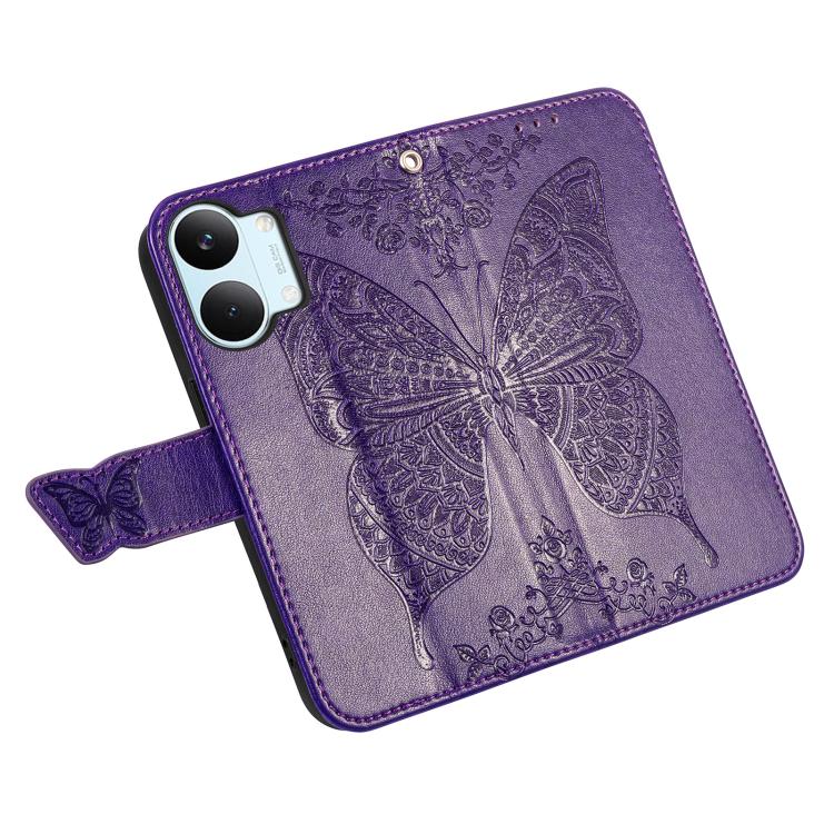 For Xiaomi Poco X8 Pro Max 5G Butterfly Love Flower Embossed Leather Phone Case
