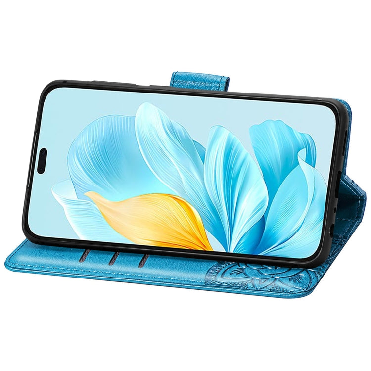 For Honor 200 Lite Global Butterfly Love Flower Embossed Leather Phone Case