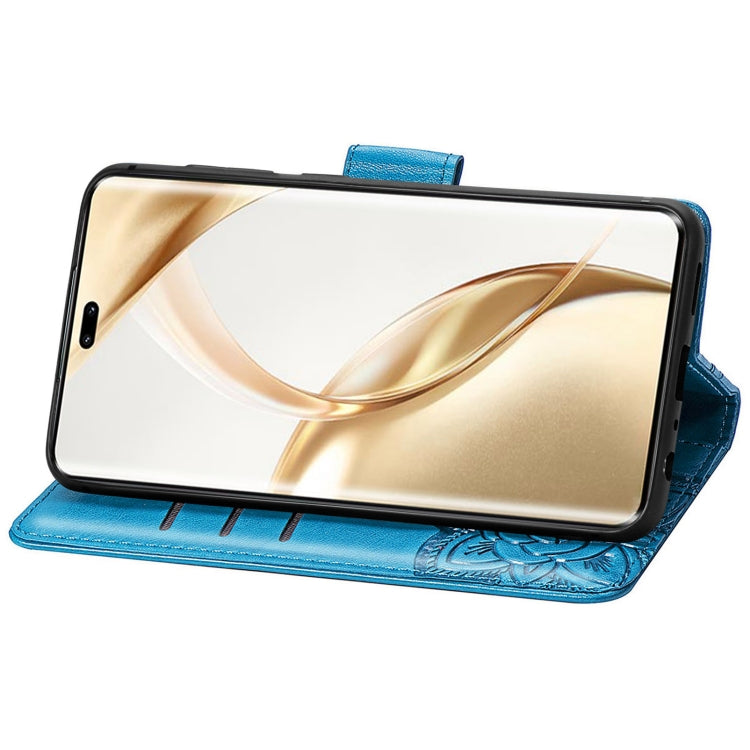 For Honor 200 Pro Butterfly Love Flower Embossed Leather Phone Case
