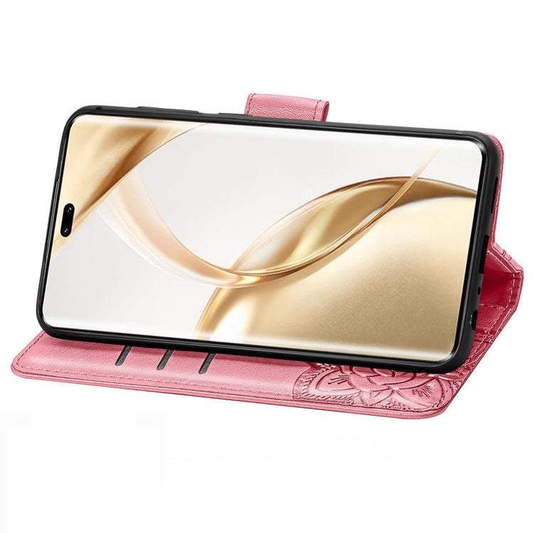 For Honor 200 Pro Butterfly Love Flower Embossed Leather Phone Case