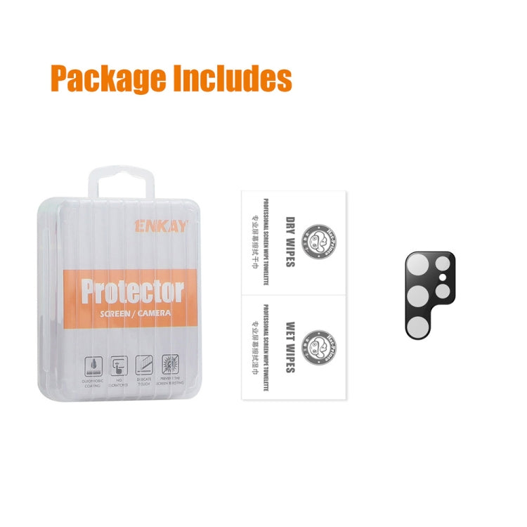 For Samsung Galaxy S25 Ultra 5G ENKAY Hat-Prince 9H Rear Camera Lens Tempered Glass Film