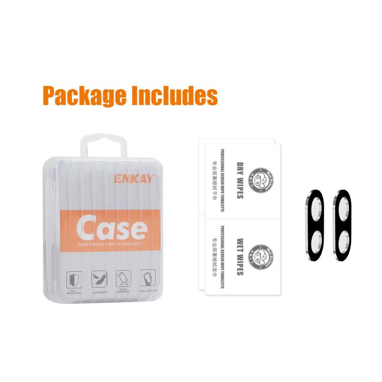 For Samsung Galaxy Z Flip7 5G 2pcs ENKAY Hat-Prince 9H Rear Camera Lens Tempered Glass Film