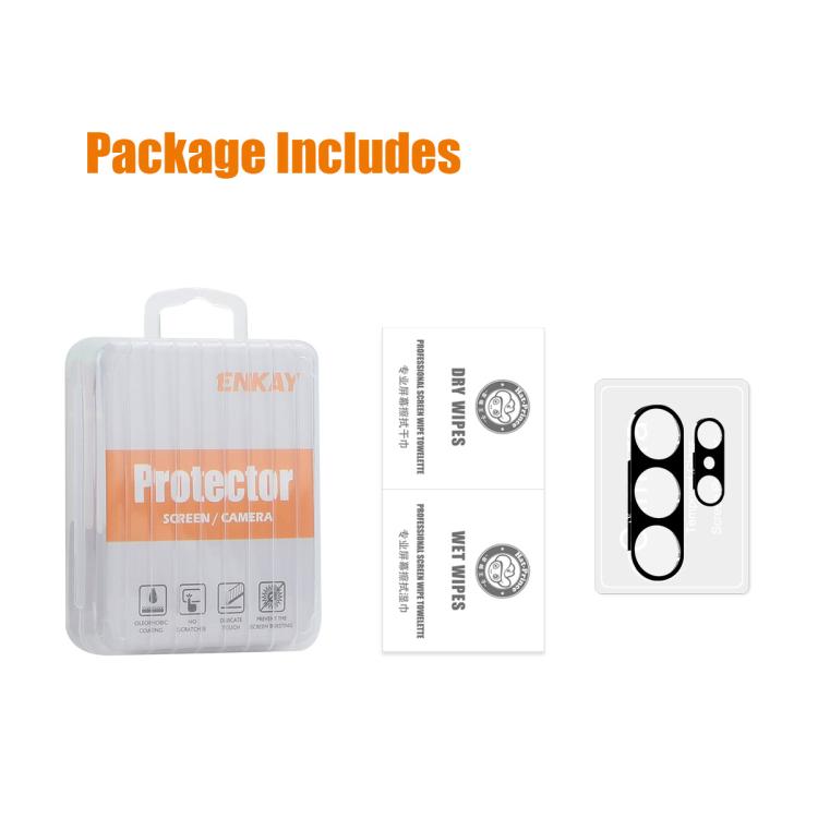 For Samsung Galaxy S26 Ultra 5G 2pcs ENKAY Hat-Prince 9H Rear Camera Lens Tempered Glass Film