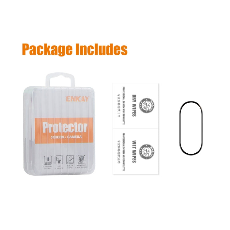 For Xiaomi Smart Band 9 1pcs ENKAY ENKAY 3D Full Coverage Soft PC Edge PMMA HD Screen Film