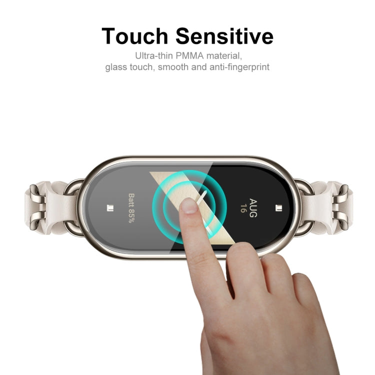 For Xiaomi Smart Band 9 2pcs ENKAY ENKAY 3D Full Coverage Soft PC Edge PMMA HD Screen Film