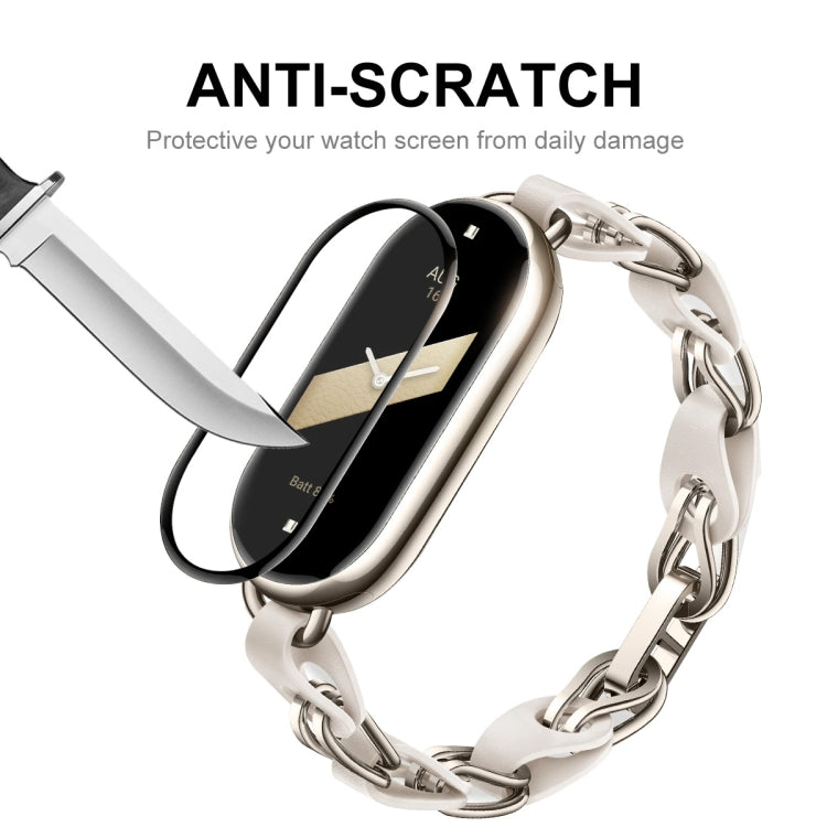 For Xiaomi Smart Band 9 5pcs ENKAY ENKAY 3D Full Coverage Soft PC Edge PMMA HD Screen Film