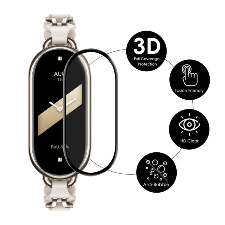 For Xiaomi Smart Band 9 10pcs ENKAY ENKAY 3D Full Coverage Soft PC Edge PMMA HD Screen Film