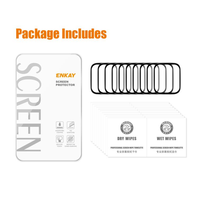For Redmi Watch 6 10pcs ENKAY ENKAY 3D Full Coverage Soft PC Edge PMMA HD Screen Film