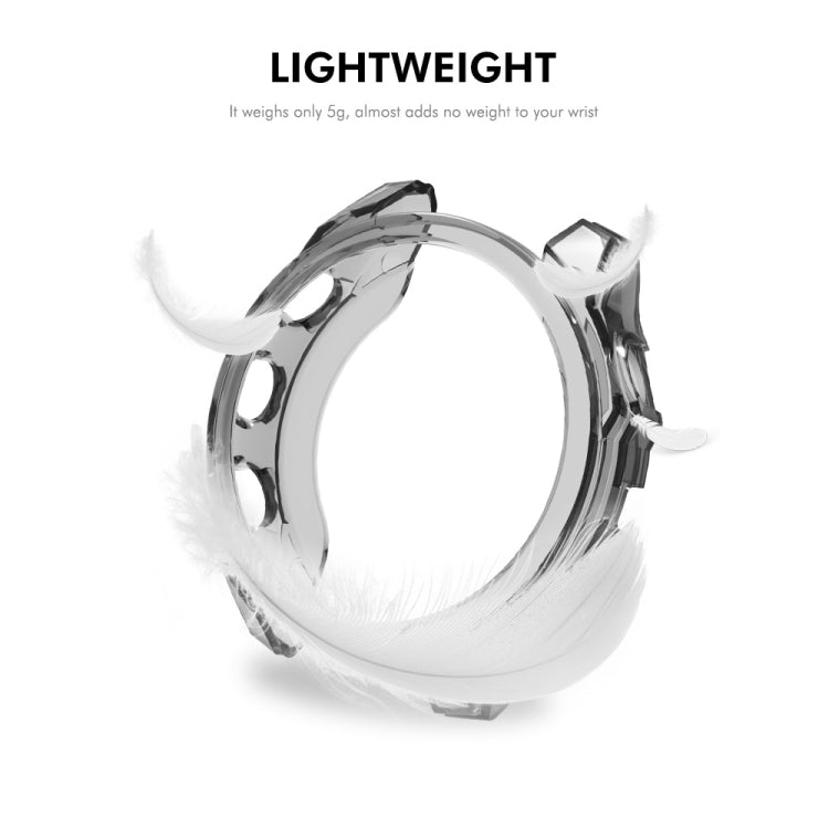 For Garmin Fenix 8 AMOLED 43mm ENKAY Hat-Prince Transparent TPU Frame Drop Protection Case