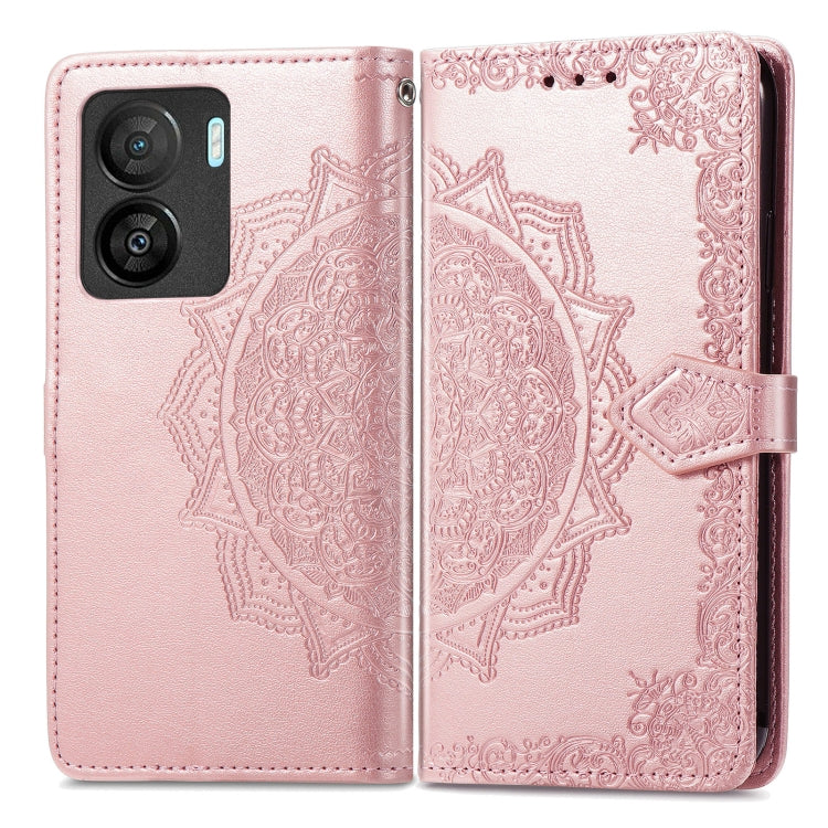 For vivo iQOO Z7 Mandala Flower Embossed Leather Phone Case