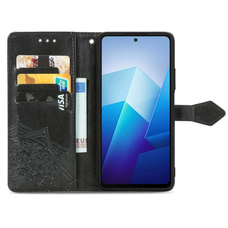 For vivo iQOO Z7 Mandala Flower Embossed Leather Phone Case