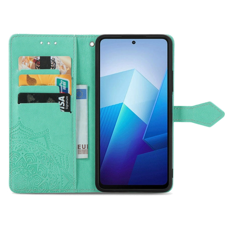 For vivo iQOO Z7 Mandala Flower Embossed Leather Phone Case