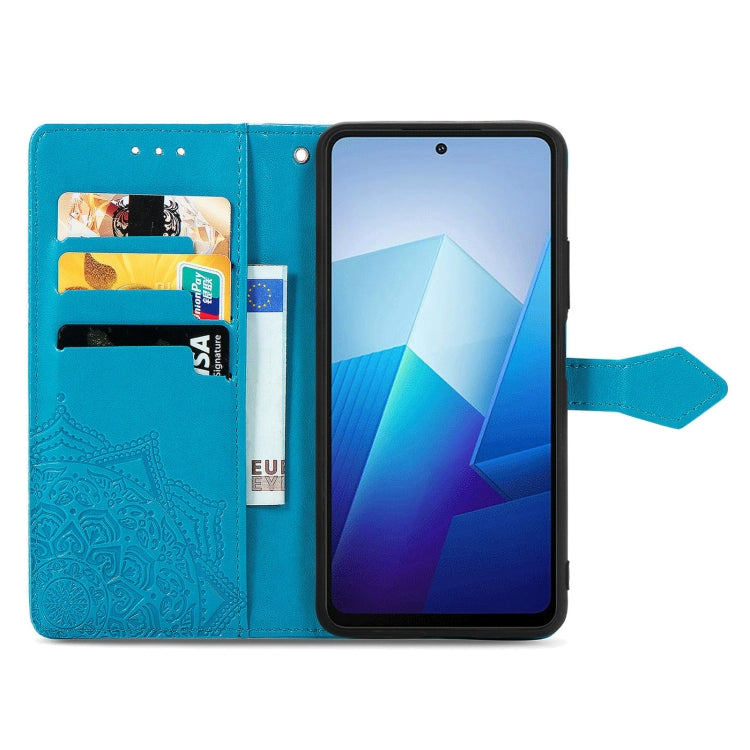 For vivo iQOO Z7 Mandala Flower Embossed Leather Phone Case