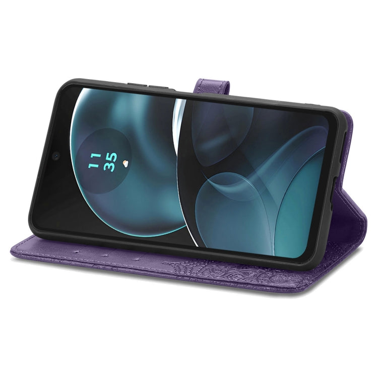 For Motorola Moto G14 Mandala Flower Embossed Leather Phone Case