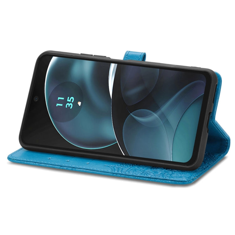 For Motorola Moto G14 Mandala Flower Embossed Leather Phone Case