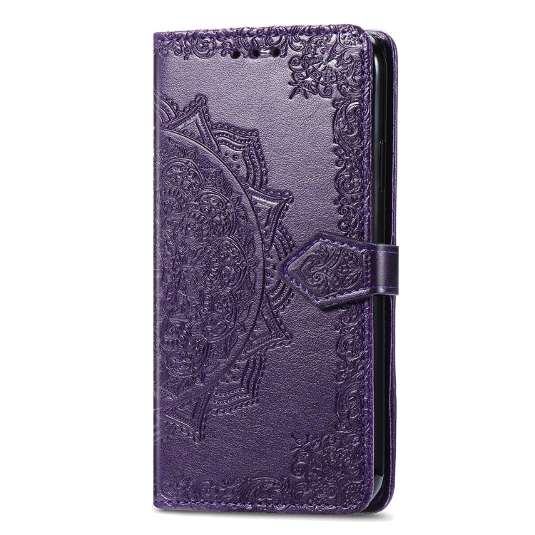 For Motorola Edge 50 Pro Mandala Flower Embossed Leather Phone Case