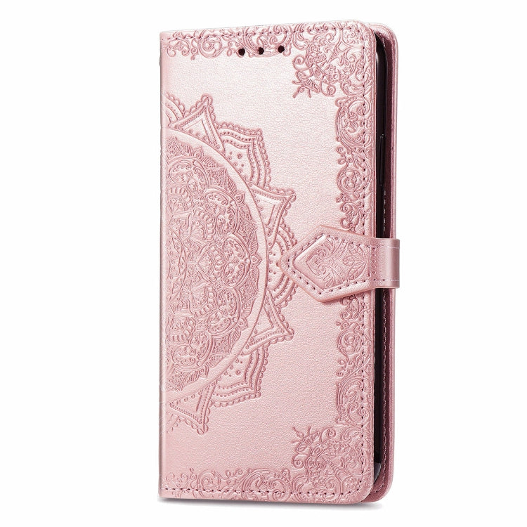 For Motorola Moto G Play 2024 Mandala Flower Embossed Leather Phone Case