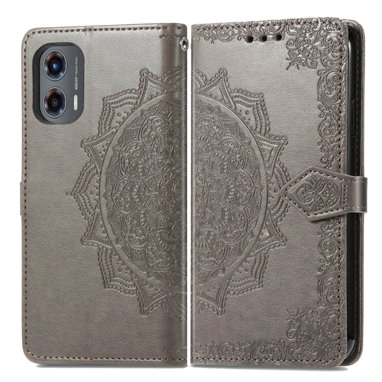 For Motorola Moto G Stylus 5G 2024 Mandala Flower Embossed Leather Phone Case