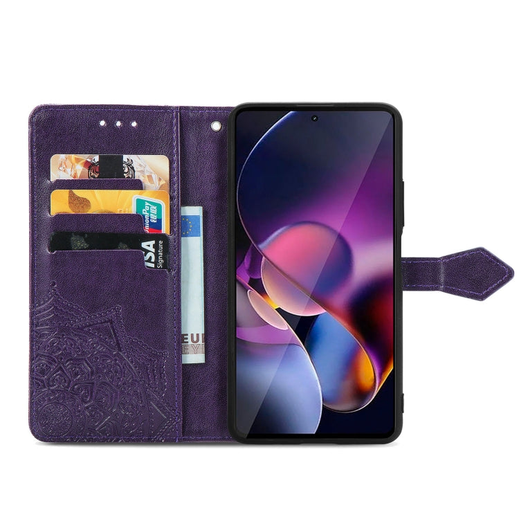 For Motorola Moto G Stylus 5G 2024 Mandala Flower Embossed Leather Phone Case
