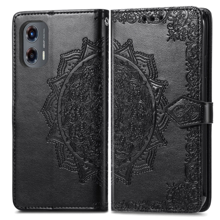 For Motorola Moto G Stylus 5G 2024 Mandala Flower Embossed Leather Phone Case