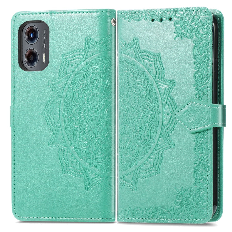 For Motorola Moto G Stylus 5G 2024 Mandala Flower Embossed Leather Phone Case