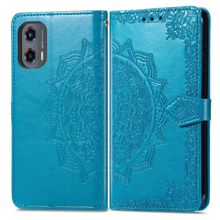 For Motorola Moto G Stylus 5G 2024 Mandala Flower Embossed Leather Phone Case
