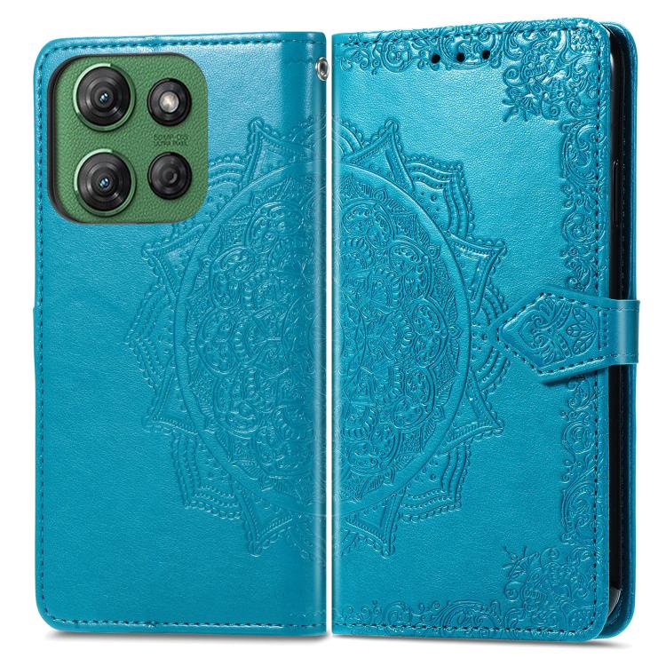 For Motorola Moto G Power 2025 Mandala Flower Embossed Leather Phone Case