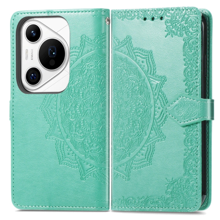 For Huawei Pura 70 Pro Mandala Flower Embossed Leather Phone Case