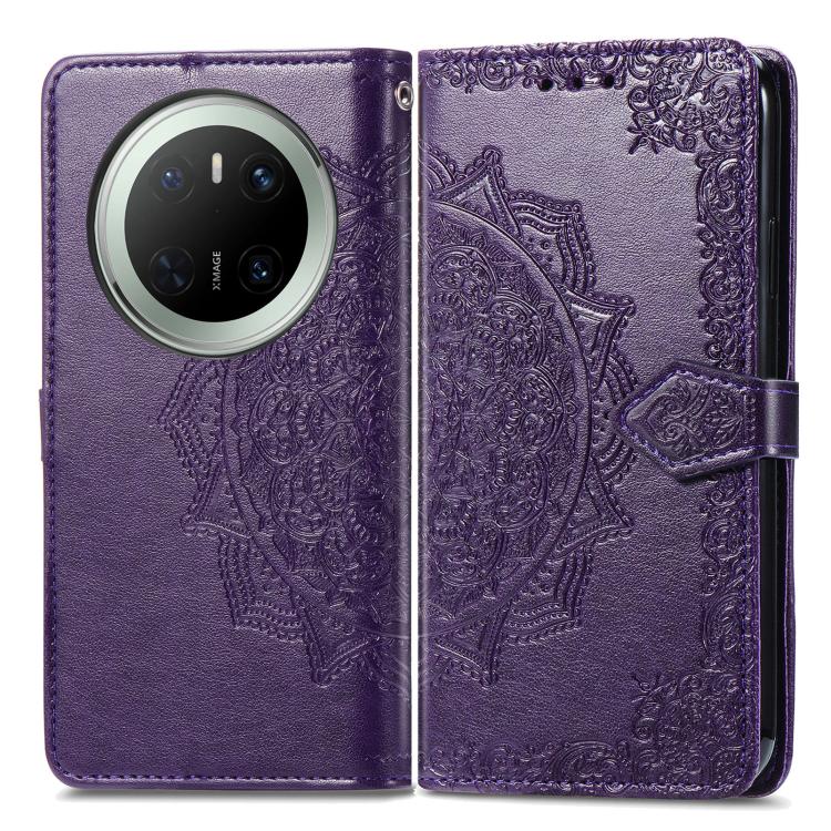 For Huawei Mate 70 Mandala Flower Embossed Leather Phone Case
