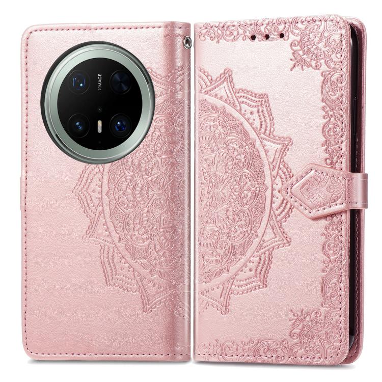 For Huawei Mate 70 Pro Mandala Flower Embossed Leather Phone Case
