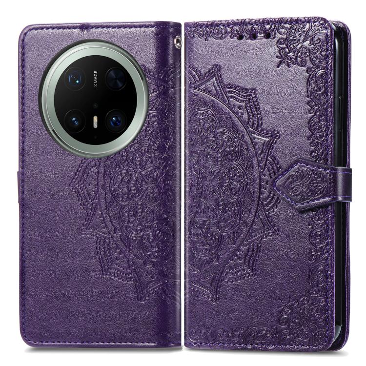 For Huawei Mate 70 Pro Mandala Flower Embossed Leather Phone Case